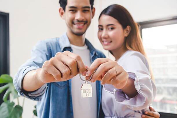 Young Couple buying home